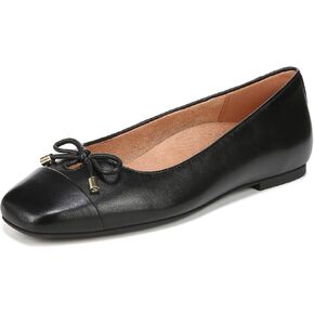 Vionic Women's Klara Ballet Flat, Black Nappa Leather, 9 Narrow
