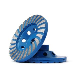 4" Concrete Grinding Wheel, Turbo Row Diamond Grinding Cup Wheel with 5/8"-11 Arbor Angle Grinder Disc for Granite Stone Marble Masonry Concrete