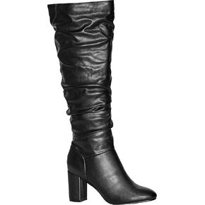 City Chic Women's Wide Fit Petra Sleek Knee Boot High