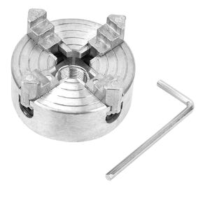 4 Jaw Lathe Chuck, Z011A Zinc Alloy Chuck Clamp Accessory Used for Mini Metal Lathe Wear-Resistant, Strong and Durable