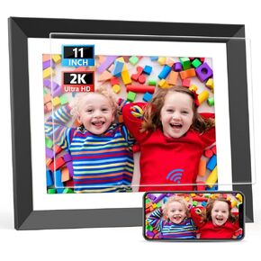 Digital Photo Frame 11-inch WiFi Digital Picture Frames - 2K IPS 2176 * 1600 Smart Wi-Fi Frames with 16GB Storage, Motion Sensor, Share Photos Videos Via App Email, Free Unlimited Cloud Storage