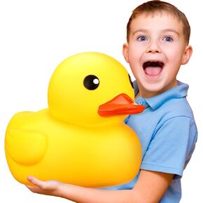 Leitee Jumbo Rubber Duck Giant Ducks Large Rubber Duck Gender Reveal Party Rubber Duck 13 Inch Duck Bath Toy for Baby Shower Birthday Party Favors (Yellow)