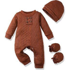 Newborn Baby Boy Clothes Infant Baby Rompers Boy Cute Newborn Boy Outfits 3PCS Romper Jumpsuit For Baby Boys