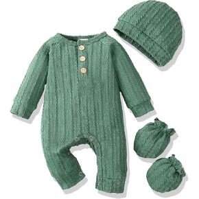 Newborn Baby Boy Clothes Infant Baby Rompers Boy Cute Newborn Boy Outfits 3PCS Romper Jumpsuit For Baby Boys in Kuwait