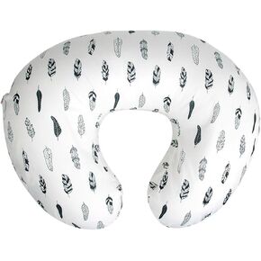ALVABABY Nursing Pillow Cover Slipcover,Soft and Comfortable,Feathers Design,Maternity Breastfeeding Newborn Infant Feeding Cushion Cover ZT01