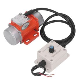 CUEI 30W Concrete Vibrator Vibration Motor, Waterproof 4000RPM DC Electric Vibrating Motor with Speed Controller & Adjustable Exciting Force, Aluminum Alloy Vibrating Vibrators for Shaker Table(#1)