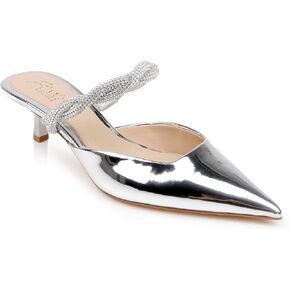 Jewel Badgley Mischka Tiffani Kitten Heel Mules