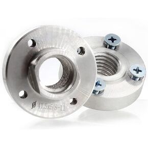 Adapter Flange 5/8-11 Thread Aluminium Flange Nut For Power Tools Replacement Parts 2 Pieces