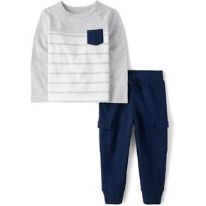 The Children's Place baby-boys And Toddler Long Sleeve Shirt and Pants 2-piece