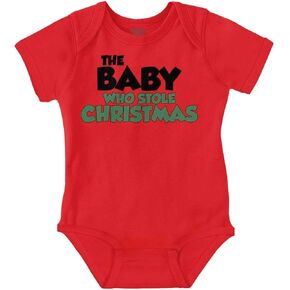 Brisco Brands Xmas Babies Who Stole Christmas Baby Romper Boys or Girls