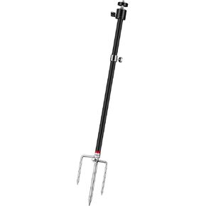 MAME & TRAIL CAMERA MOUNT ، 3 في 1 من الألومنيوم 360 درجة تدور الكاميرا حامل الأرض حامل الأرض ، اتصال الخيط 1/4 ''-20 (6 مم) لكاميرات الصيد ، الألواح الشمسية ، إلخ (حزمة واحدة)
