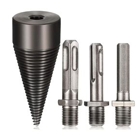 Wood Splitter Drill Bits Heavy Duty Drill Screw Cone Driver Removable Firewood Log Splitter Drill Bit 42 mm