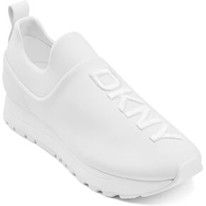 DKNY Women's Jadyn Lightweight Slip on Comfort Sneaker, White, 7.5