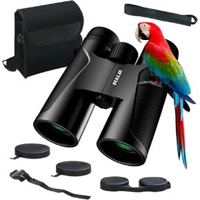 12x42 Hiking Bird Watching Binoculars for Hunting - High Power Adult Binoculars Durable Clear BAK4 Prism Lens, Easy Focus Binoculars Long Range for Golf, Travel, Hiking, Outdoor Sports, Gift for Women
