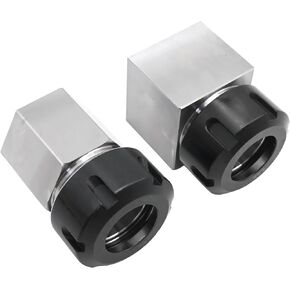 ER-32 ‎AA006 Collet Chucks Block Set, Square and Hex Workpiece Holder, Replacement for CNC Lathe Engraving Cutting Machine