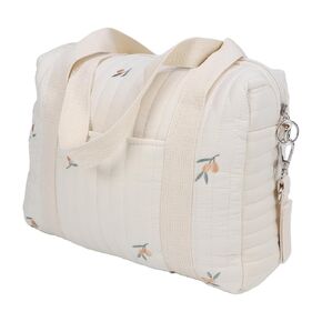 Garosa Baby Stroller Storage Bag Baby Diaper Caddy Bag Reusable Handbag Nappy Bag Large Capacity Stroller Hanging Bag Travel Diaper Carry Bag with Zipper Embroidery for Mom Dad (Olive Bag)
