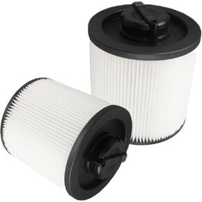 2 Pack DXVC6910 Cartridge Filter Replacement for Dewalt Shop Vac 6-16 Gallon Vacuum Cleaners, wet/dry vac filter Compatible With Dewalt DXV10P DXV10PL DXV10SA DXV12P DXV09P DXV14P DXV16P DXV06P