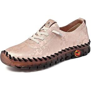 Women's Fashion Embroidery Hand-Stitched Soft Bottom Flat Loafers Comfortable Non-Slip Soft Casual Walking Shoes Orthopedic 4D Pain Relief Casual Shoes