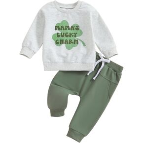 Toddler Newborn Baby Boy Outfit Bro Long Sleeve Sweatshirts Pants Clothes Set Infant Boys Fall Winter 2PCS