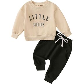 طفل طفل طفل طفل طفل رضيع BRO SWESTSHIRTS Long Sweatshirts ملابس الملابس مجموعة الأطفال الأولاد خريف شتاء 2pcs
