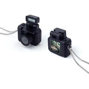 Gugxiom Mini Keychain Camera, 1080P Mini Thumb Camera, 1.44 inch Micro Mini DV DVR Camera Camcorder, Micro Video Camera for Students, Kids (Black)