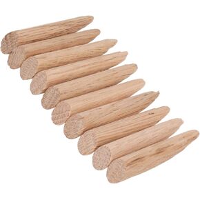 Wooden Hole Plugs, 50 Packs Pocket Hole Plugs Wooden Dowel Jig Accessory Part Set for Woodworking (Oak)
