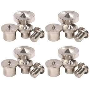 TEHAUX 16pcs Wood Dowel Tenon Centers, Dowel Pin Center Point Locator Metal Dowel Center Dowel Centers Wood Dowel Pin Hole Tenon Center Wood Timber Marker Drill for Dowel Tenon