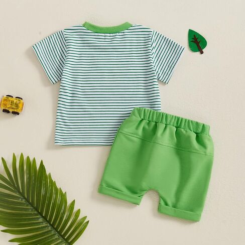 Amiblvowa Toddler Baby Boy Golf Outfit Golf Cart Hole Shirt Stirts Summor in Kuwait