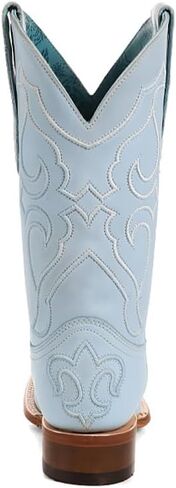 Corral Ladie's Baby Blue Plue Sq. إصبع القدم ، الجلد النعل ، جلد البقر ، الحذاء الغربي ، Z5259 in Kuwait