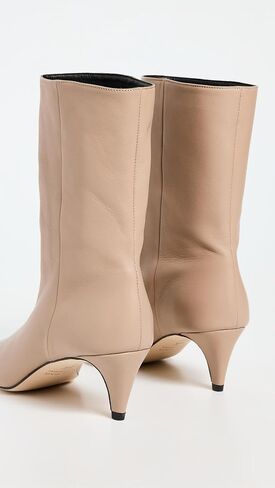 Women's Lysander Taupe Lamb Nappa Leather Boots in Saudi Arabia