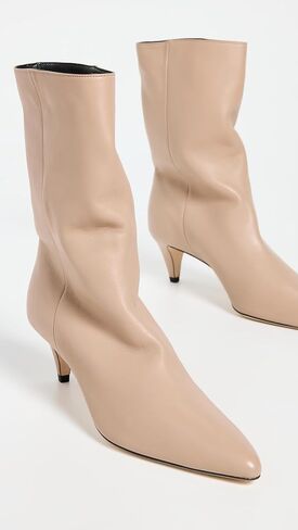 Women's Lysander Taupe Lamb Nappa Leather Boots in Saudi Arabia