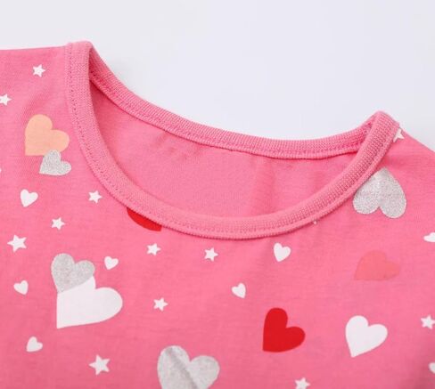 Toddler Girls Cotton Dress Short/Long Sleeve Little Girl Cartoon Dress Baby Cute Dress Kid Dinosaur Dresses in Saudi Arabia