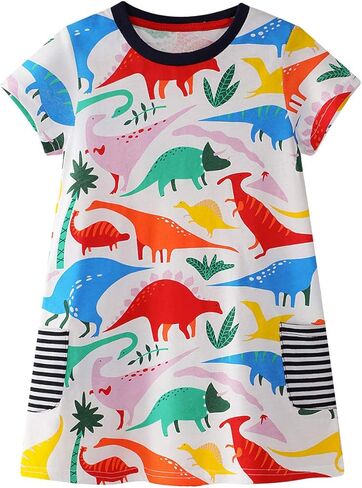 فستان القطن الفتيات الصغير in Kuwait