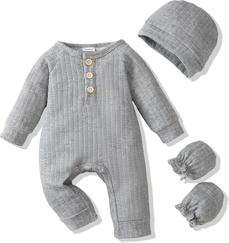 Newborn Baby Boy Clothes Infant Baby Rompers Boy Cute Newborn Boy Outfits 3PCS Romper Jumpsuit For Baby Boys in Saudi Arabia