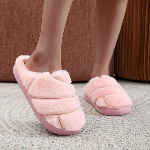 نساء ذرياء النعال ذات اللون الصلب ذاكرة الرغوة الفخمة concha slippers بطانة دافئة ناعم ناعم نبيل الشنيع في الهواء الطلق أحذية البيت الداخلي in Saudi Arabia