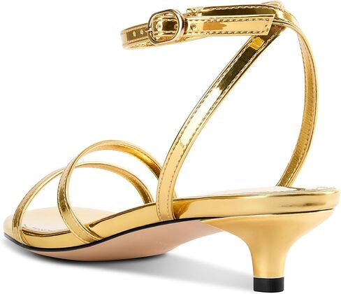 DearOnly Womens Low Kitten Heel Strappy Sandals Open Toe Ankle Strap Dress Shoes 1.4 Inches Heels in Kuwait