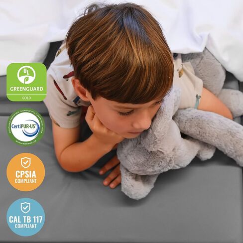ECR4KIDS Premium Fileling Rest ، 3 مقاطع ، 1 بوصة ، وسادة النوم ، الأزرق/الرمادي ، 5 عبوات in Saudi Arabia
