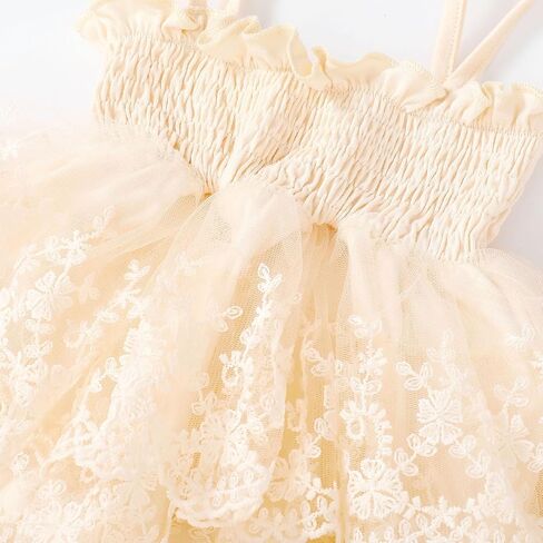 Newborn Baby Girls Romper Dress Sleeveless Pleated Halter Spaghetti Straps Tulle Bodysuit 1Pcs Summer Clothes in Kuwait