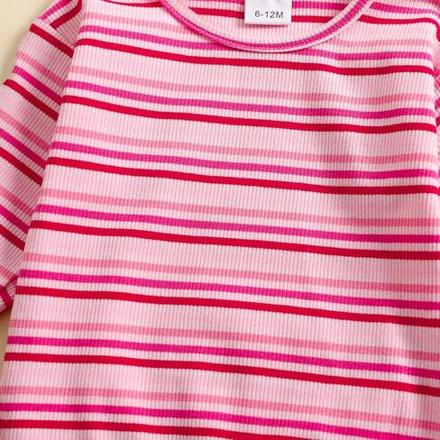 سترة صبي طفل سترة مجموعة سراويل مخططة ملابس متماسكة قمم طويلة الأكمام ولباس طماق in Kuwait