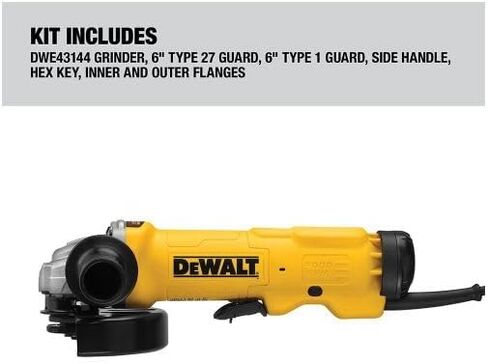 DeWalt DWE43144 عالية الأداء GADDLE SWITCH GRINDER ، 6 " in Saudi Arabia