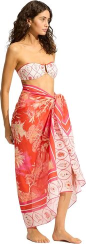 Seafolly womens Oversize Printed Multi Wear Sarong Pareo Cover Up in Kuwait