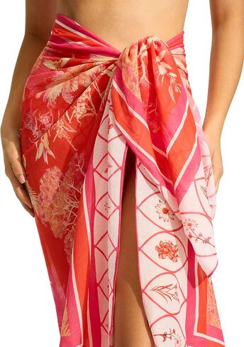 Seafolly womens Oversize Printed Multi Wear Sarong Pareo Cover Up in Kuwait