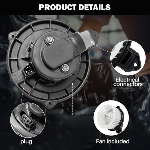 700295 Front AC Heater Blower Motor Fan Fit for Nissan Sentra 2017-2018 L4 1.6L Sedan, Sentra 2013-2018 L4 1.8L Sedan 76986, 27226-3SG0A, 272263SG0A, PM4054 in Kuwait