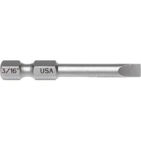 Mayhew Tools 19112-10 USA Slotted Power Bit, 3/16 x 2", 10-Pack