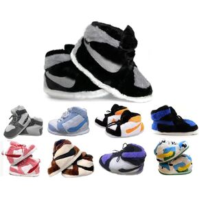 Warm Furry Sneakers Slipper Comfy House Shoes Winter Plush Fuzzy Slipper Shoes For Women Men One Size Fits Most Fluffy Slides For Indoor Outdoor Bigfoot Gifts Houseshoes