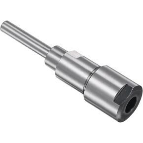 Router Collet Extension Rod Converter Adapter, 6.35mm to 8mm 1/4 Shank, Milling Rod Chuck Extender Bits - (Applications: for Wood Milling)