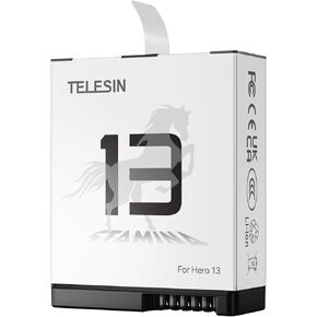 TELESIN Enduro Battery for GoPro 13, Long Lasting Large Capacity as Original Enduro Batteries Support Fast Charge for Go Pro Hero 13 Action Camera Charger Accessories