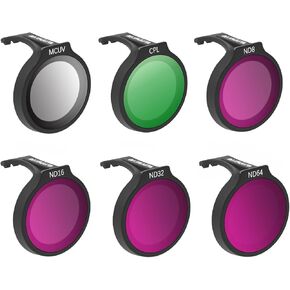 ND & CPL Filter Set Compatible with DJI NEO, MCUV, CPL, ND8, ND16, ND32, ND64, Polarizer Neutral Density Drone Lens Filter, Multi-Coated HD Optical Glass
