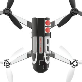 MightySkins Skin Compatible with Parrot Bebop 2 Quadcopter Drone wrap Cover Sticker Skins Retro Gamer 3