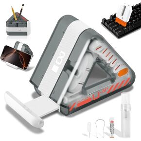 Electronic Keyboard Cleaner for Computer Laptop，Cleaning Kit Keyboard Cleaner Tool for MacBook iPad Phone iPhone Pro,Triangle，Portable，Gray